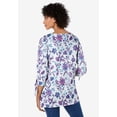thumbnail image 2 of Woman Within Plus Size Perfect Three-Quarter Tie-Sleeve Tee, 2 of 6