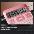 thumbnail image 4 of MORESEC Cute Calculator Small Portable Scientific Calculator For Students 12 Digits Mini Body Plastic Keys Non-slip Bottom Pad Clear Keys Todays Deals Clearance Sales, Pink, 4 of 8
