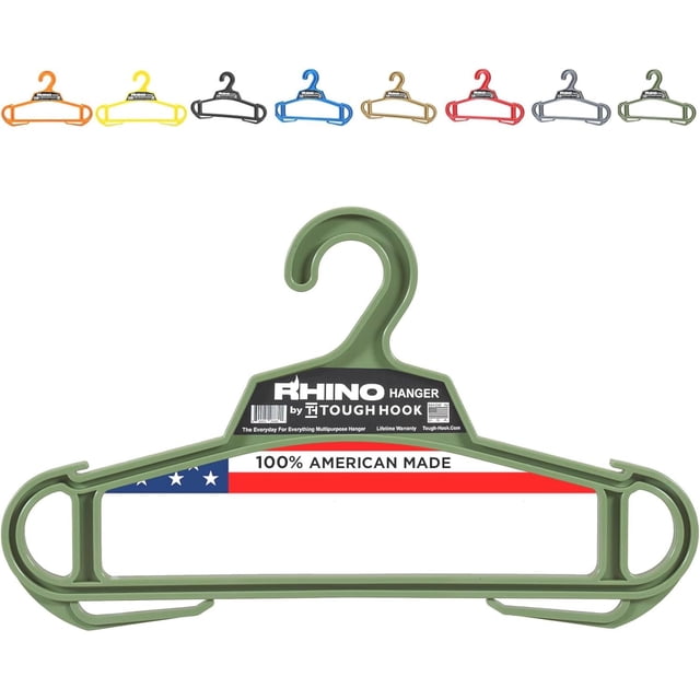 Perchas de ropa Tough Hook Rhino Heavy Duty, capacidad de 90 kg