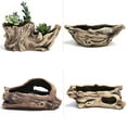 thumbnail image 5 of CSCHome Tree Roots Planter Grow Bags Adopt the Appearance of Tree Stump Modeling, Retro Good-Looking Water Outlet Holes at the Bottom of the Planter Can Filter Excessive Water, 5 of 7