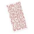Sticko Solid Glitter Pink Alphabet Vinyl Stickers, 63 Piece