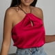 thumbnail image 4 of Playeras,Blusas y Tops,Ropa para Mujer Lindo camisetas sin mangas para las mujeres Mujeres moda sexy cuello sin mangas camisetas sin mangas causal chaleco espalda menos tops (Red, XL), 4 of 6