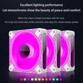 thumbnail image 4 of Admirador COOLMOON DM1 5V 3PIN ARGB 12V 4PIN PWM Luminous PC Case Fan (Blanco Positivo, 4 of 9