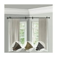 thumbnail image 2 of Adjustable Corner Curtain Rod - 66-120 Inch Black Rod, Single Curtain Rod, Decorative Window Rod, 2 of 2