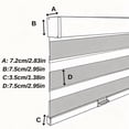 thumbnail image 6 of Zebra Shades Cordless Blinds for Windows, Free-Stop Shades with Valance,56W*60H, 6 of 6