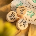 thumbnail image 2 of Miangastore 6 Pcs Sceaux Ronds en Bois Rétro Merci Scrapbooking Décoratif DIY, 2 of 8