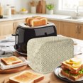 thumbnail image 3 of Toaster Cover 2 Slice, Yellow Geometric Dustproof Bakeware Oven Protector with Top Hook, Contemporary Art Modern Abstract Waterproof Small Kitchen Appliance Toasters Dust Cover, 12"x7.5"x8", 3 of 9