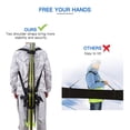 thumbnail image 4 of Graflsoa Adjustable Nylon Ski Board Straps with Velcro, Dual Shoulder & Hand Carry, Black, 240cm Length, 4 of 6