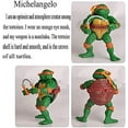 thumbnail image 4 of Jouets Tortues Ninja / 6 Pcs Les Tortues Ninja / TMNT Nouvelles Figurines d'Action Collection Ensemble de Jouets Cadeau / Ensemble de Jouets Tortues 4,7 Pouces pour Cadeaux d'Anniversaire, 4 of 6