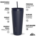 thumbnail image 7 of Hydrapeak Traveler 25oz Insulated Tumbler, Stainless Steel Travel Coffee Mug, Double Wall Vacuum Insulation, Tumbler with Lid and Straw, Water Bottle with Straw, Insulated Tumblers, Water Cup, Navy, 7 of 7