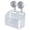 White, variant on 1 Pc Shower Caddy Suction Cup Heavy Duty Bathroom Organizer Removable Shelves for Inside Shower, Shampoo, Waterproof Suction Plastic Storage for Bathroom Accessories Holder, 3.14"x4.13"x3.3", Black