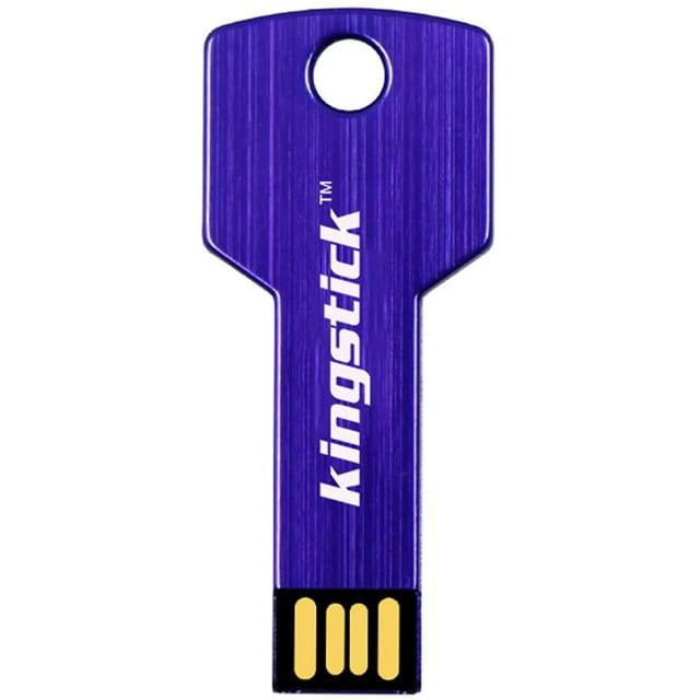 USB Flash Drives, 4/8/16/32/64GB UltraThin Key Shaped USB 3.0 Flash Drive Memory Stick U Disk Purple 32GB
