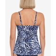 thumbnail image 3 of Swim Solutions Womens Underwire Printed Tankini Swim Top, 3 of 3