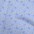 thumbnail image 1 of oneOone Rayon Light Blue Fabric Tropical Flamingo With Stripes Craft Projects Decor Fabric Printed By The Yard 56 Inch Wide, 1 of 4