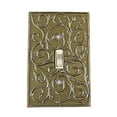thumbnail image 2 of Meriville French Scroll 1 Toggle Wallplate, Single Switch Electrical Cover Plate, Aged Gold, 2 of 2
