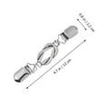 thumbnail image 4 of IBASETOY 2Pcs Vintage Plated Cardigan Clips Sweater Clip Pins Antique Shawl Buckles Clothes Decorations, 4 of 5