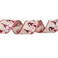 thumbnail image 2 of 1 Roll Christmas Ribbon Red Ribbon Xmas Tree Candy Cane Ribbon for Xmas Tree Topper Wreath Bow DIY Craft Party Decor - 240 inch, 2 of 8