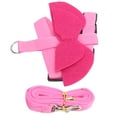 thumbnail image 3 of Adjustable Soft Harness, Rabbits Harness Widely Application Double-strap Design  For Animals For Walk Pink Wing L, 3 of 8