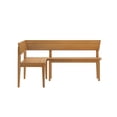thumbnail image 4 of Risa Corner Bench (64in x 64in / 1620mm x 1620mm), Pecan, 4 of 11