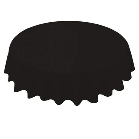 

ruhuadgb 84 Inch Round Tablecloth Simple Disposable PE Waterproof Thicker Table Cover Fabric for Home