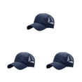 thumbnail image 1 of relayinert Breathable Hat For Men Sun Protection And Adjustable Strap Sporty Style Dark blue L  54-59cm 3Set, 1 of 6