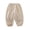Beige, variant on Pants for Boys Loose Fit Elastic Solid Print Trousers Breathable Daily Wear 18-24 Months