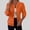 Orange, variant on Lightweight Cable Knit Women's Bomber Jacket Zip Up Cardigan Long Sleeve Casual Textured Sweater Outerwear Cozy Fall Winter Fashion Jacket with Pockets (S-3XL)