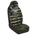 thumbnail image 2 of Uourmeti Premium Car Seat Covers Front Seats Cushion for Auto Polyester Easy to Install Universal Front Seat Protective Cover, Camouflage Deer Head Pattern, 2 of 11