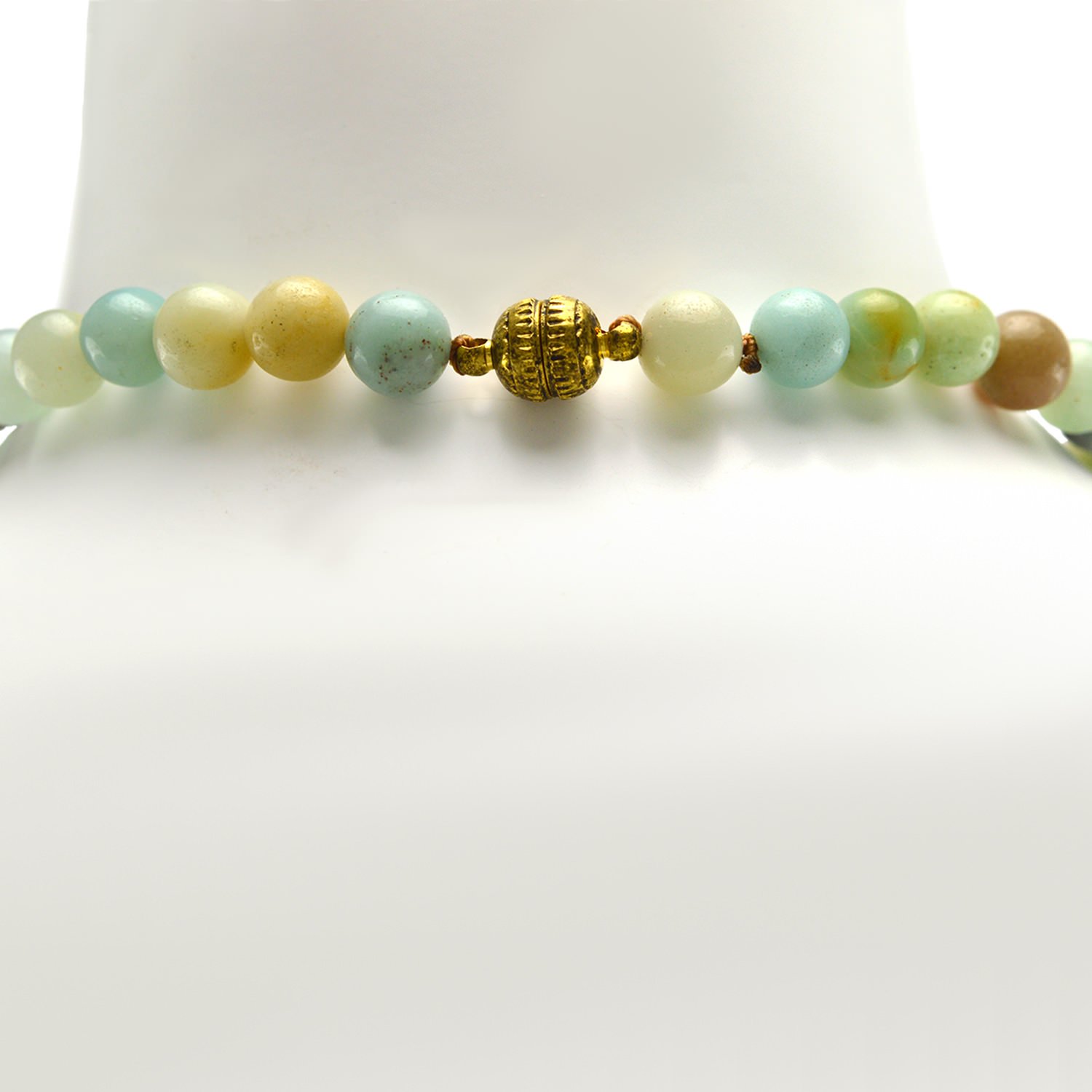 Blue Box Boutique Inc Amazonite Natural Stone Choker Necklace for Women, Teens