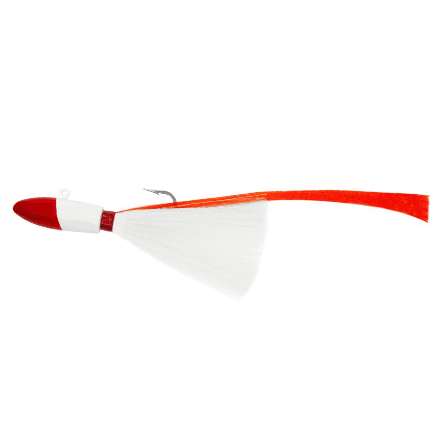 (3 pack) Tsunami Buster Red Tail Jig Fishing Lure – Red Head & White Mylar, 3/8 oz.