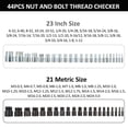 thumbnail image 2 of Thread Checker,And Bolt Size Check Area Suitable In (23 Inch 21 Pcs Checker Inch (23 Inch 44 Pcs On And Check Narrow On (23 Narrow Checker On Inch Area Narrow Checker On, 2 of 6