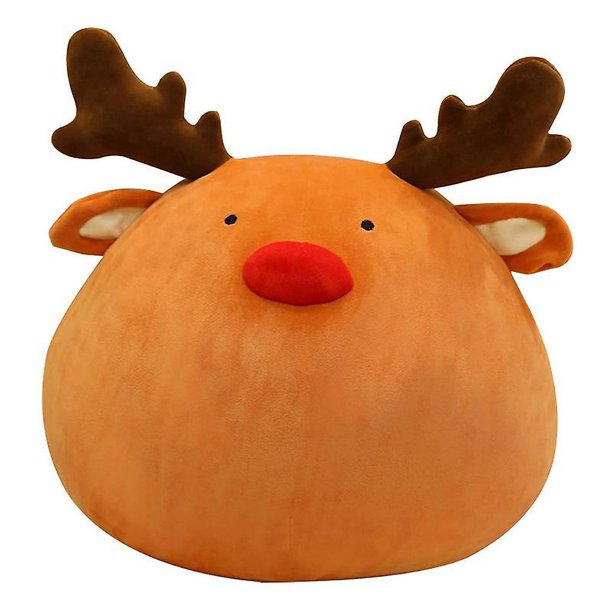 Muñeco de peluche navideño de 40cm/15,74 pulgadas, almohada de felpa de Papá Noel/alce