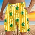 thumbnail image 2 of UVEASISHA Mens Swimwear Trunks Summer Quick Dry Bathing Suits Fruit Print Summer Beach Shorts Drawstring Straight Leg Loose Board Shorts with Pockets Holiday Sales 2025 Multicolor XXL, 2 of 6