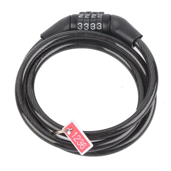 Candado para bicicleta Candado de seguridad para bicicleta Candado de cable de acero Candado de cable de acero para bicicleta Candado de bicicleta de 4 dígitosCandado para bicicleta LHCER BE2342