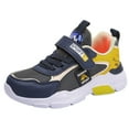 thumbnail image 2 of ZHOGXU Children Boys Girls Sneakers Comfortable Soft Soled Lightweight Breathable Beach Outdoor Athletic Sports Shoes,Yellow,12-12.5 Years, 2 of 9