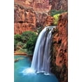 thumbnail image 2 of Malvin, Larry 11x14 Black Ornate Wood Framed with Double Matting Museum Art Print Titled - Havasu Falls II, 2 of 4