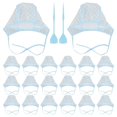 thumbnail image 2 of Highlight Kit For Hair Coloring Accessories Blue 28.00X15.00X0.50cm Prevent Dye from Touching Skin 22Pcs, 2 of 5