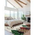 thumbnail image 2 of Merry Christmas Area Rug for Bedroom 5x7 Ft Green Red Plaid Buffalo Xmas Tree Beige Linen Super Soft fuzzy Throw Rug Non-Slip Fluffy Plush Indoor Floor Carpet for Living Room Nursery Home Decor, 2 of 8