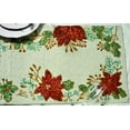 thumbnail image 3 of Christmas Cherry Table Runner, Hand Beaded Table Runner, Thanks Giving Gift 13X36 inch, 3 of 10