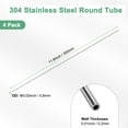 thumbnail image 3 of 4-Pack 300mm 304 Stainless Steel Tube, 0.8mm OD 0.2mm Wall Thickness Seamless Stainless Steel Tubing for Construction/Machining/DIY Crafting [0.03x0.01x11.8IN], 3 of 7