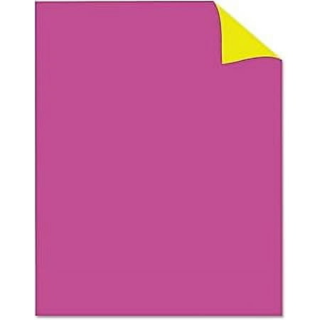 Royal Brites Two Cool Neon Colors Foam Board, 22" x 28", Pink/Canary, Case Of 25