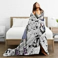 thumbnail image 5 of Hunter × Hunter Blanket, Anime Throw Blanket For Bed Sofa Couch, Super Soft Flannel Blanket For Bedroom Livingroom, 40"X30", 5 of 9