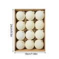 thumbnail image 3 of 12 Pcs Velvet Christmas Ball Ornaments, Flocked Christmas Tree Decoration Plastic Balls Xmas Decorative Hanging Ornaments Set, 3 of 6