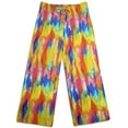 thumbnail image 2 of Bee Posh Little Girls Fleece Pajamas Child Female Tie Dye Lounge Sleep Pants Brown XS, 2 of 20