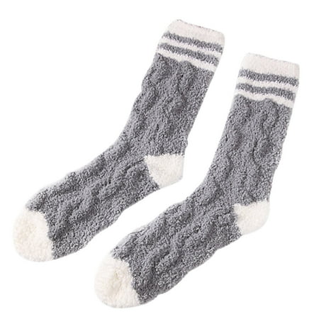 

Yubnlvae Women s Winter Fuzzy Socks Warm Slipper Socks Women s Soft Fuzzy Sleeping Socks Fuzzy Elastic Slipper Socks Grey