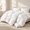Oversized King, variant on Palatial King Goose Down Fiber Duvet Comforter, Egyptian Cotton Cover, 80 Oz Fill