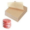 thumbnail image 1 of Uxcell 500 Pcs Hojas de papel pergamino sin blanquear para hornear, cuadrados de 2.4 pulgadas, papel de pulpa antiadherente para hornear, asar o almacenamiento de carne, color madera, 1 of 6