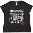 thumbnail image 3 of Inktastic Fibromyalgia Awareness Month Women's Plus Size T-Shirt, 3 of 5