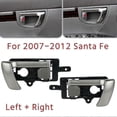 thumbnail image 2 of Left +right Side Interior Inner Door Handle For 2007-2012 Hyundai Santa Fe With Gray Knob 82610-2b0, 2 of 5