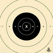 Official NRA Target B8C- 25 Yard Slow Fire Center- 10.5" x 10.5" (Black, 100)